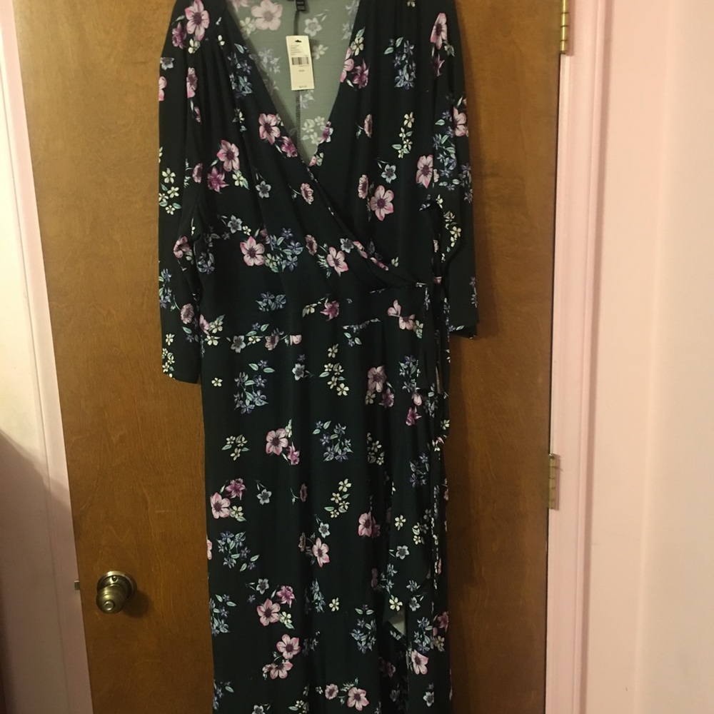3/4 sleeve Lane Bryant Wrap Dress